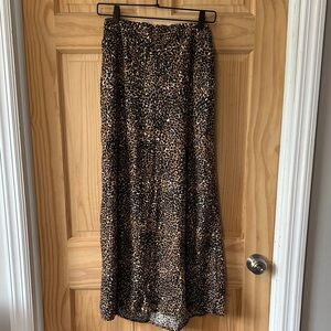 Old Navy Animal Print/leopard A-Line Skirt